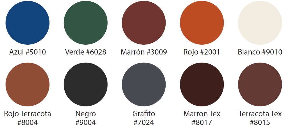 Colores Disponibles